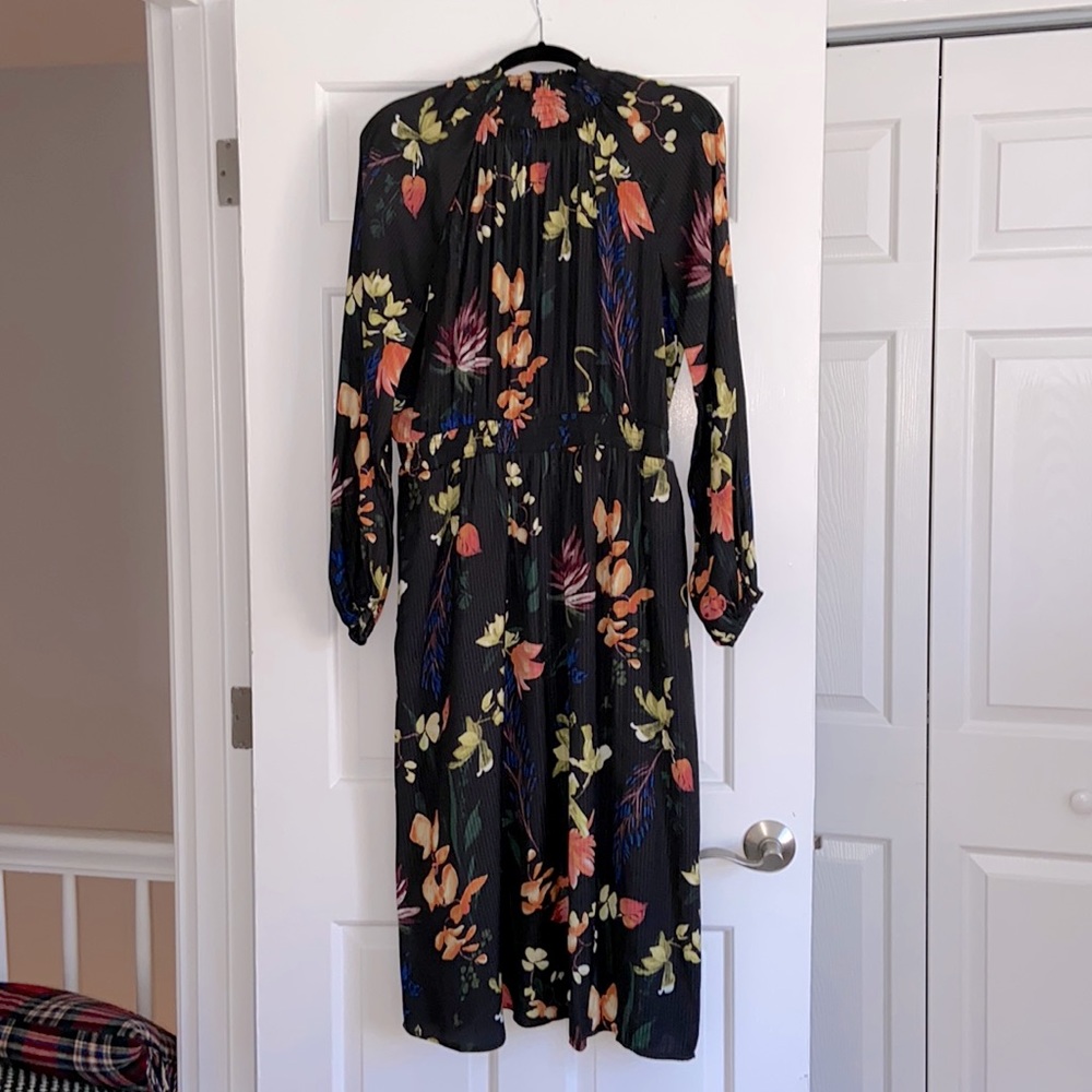 a new day Black Floral Midi Dress